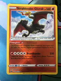 Pokemon TCG Crown Zenith Radiant Charizard 20/159 Radiant Rare NM-German Version - Image 1