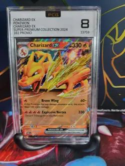 2024 POKEMON SVP EN-SV BLACK STAR PROMO #161 CHARIZARD EX Mint 8 - Image 1