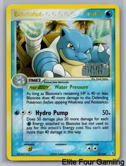 Blastoise 14/100 Rare Crystal Guardians Pokemon Reverse Holo Lightly Played - Image 1