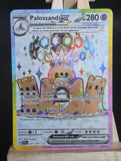 Palossand EX 221/191 Pokemon TCG Surging Sparks Ultra Rare English Pack Fresh - Image 1