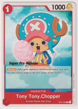 Tony Tony Chopper ST01-006 Super Pre Release Promo NM One Piece TCG English - Image 1