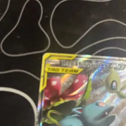 FULL ART Celebi & Venusaur GX Tag Team ULTRA RARE Pokemon SM167 Black Star Promo - Image 3