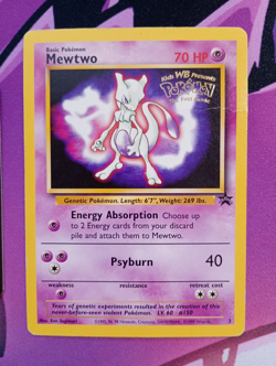Mewtwo #3 Pokemon the First Movie WOTC Promo MP Vintage Pokemon Card - Image 2