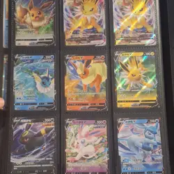Nintendo Pokemon TCG Chinese cBB2C 2025 Eeveelution V/VMAX Holo 9-Card Lot - Image 2
