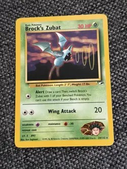 Pokemon Card - Brock's Zubat Gym Heroes 24/132 Rare - Image 1