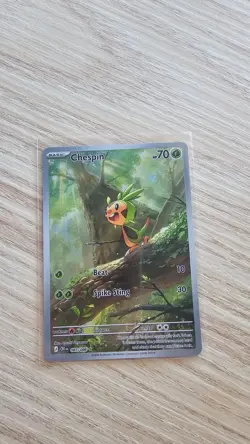 Chespin 87/86 Illustration Rare Pokemon Chaos Rising Card - Image 1