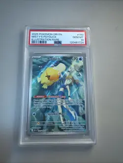 2025 POKEMON DRI EN-DESTINED RIVALS ILLUSTRATION RARE MISTY'S PSYDUCK PSA 10 - Image 1