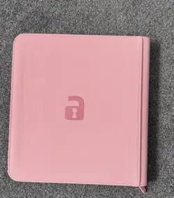 Vault X 12 Pocket Zip Binder, 480 Cards, Exo-Tec, 20 Side-Loading Pages (Pink) - Image 2