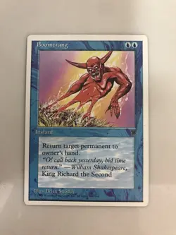 Boomerang MTG Magic the Gathering Card NM Near Mint Chronicles - Image 1