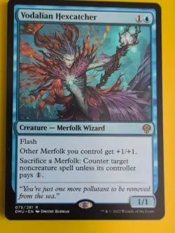 Vodalian Hexcatcher. DMU merfolk wizard MTG Card. - Image 2