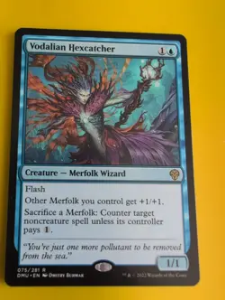 Vodalian Hexcatcher. DMU merfolk wizard MTG Card. - Image 3
