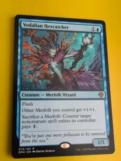 Vodalian Hexcatcher. DMU merfolk wizard MTG Card. - Image 4