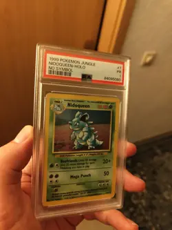 Pokemon Nidoqueen Holo 7/64 PSA 1 Jungle Base Set - No Symbol Error POP 1 - Image 1