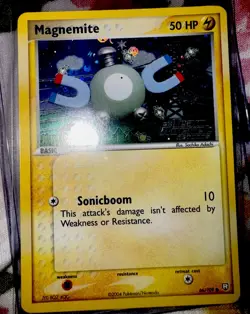 Pokemon TCG Magnemite Stamp Rev Holo EX Team Rocket Returns 66/109 04 English NM - Image 1