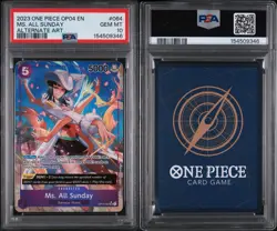 2023 ONE PIECE OP04 #064 MS. ALL SUNDAY KINGDOMS OF INTRIGUE ALT ART PSA 10 - Image 3