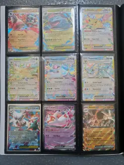 Pokemon Card Joblot Bundle Art rare Mega attack Ir Ex 120 cards + Binder NM - Image 5