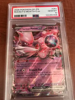 Pokemon Cards - PSA 10 - Team Rocket's Mewtwo Ex 081/182 - GEM MT - PSA 10 - Image 1