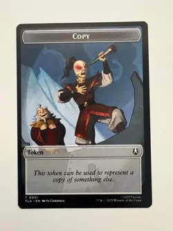 Copy 1 / Spirit 3 Token MTG Magic the Gathering Card NM Near Mint TLA - Image 1