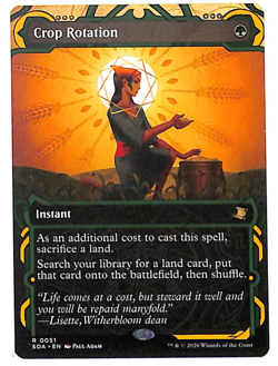 MTG Crop Rotation Non-Foil NM Secrets of Strixhaven Mystical Archive SOA #0051 - Image 1