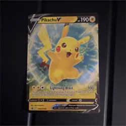 Pokemon Pikachu V SWSH198 Promo Full Art Holo Basic 190HP English Card - Image 1