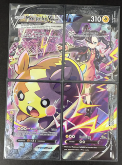 Pokemon TCG Morpeko V-Union SWSH287/ 288 /289/290 Black Star Promo SET NM/M🔥*A - Image 1