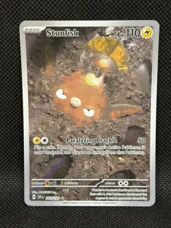 Pokemon TCG STUNFISK 202/191 SV Surging Sparks Illustration Rare - Image 1