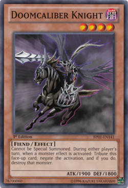 Doomcaliber Knight BP01-EN141 X 1 Near Mint Common yugioh card - Image 1