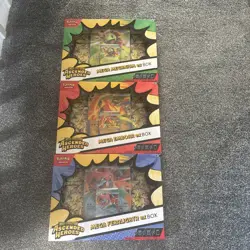3x Pokemon TCG Ascended Heroes Mega EX Box - Feraligatr, Meganium, Emboar - Image 1