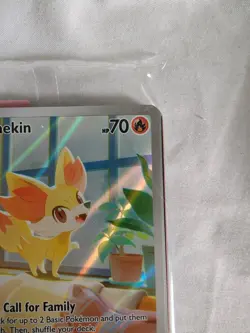 ✨✨ Pokemon TCG - Fennekin 080 Pokemon Center Stamped Promo Chaos Rising SEALED - Image 3