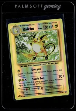 Raichu 36/108 Evolutions Reverse Holo Rare Holo Pokemon - Image 1