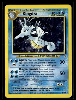 Kingdra 8/111 Neo Genesis Rare Holo Pokemon - Image 1