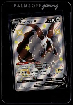 Dubwool V SV120/SV122 Shining Fates Shiny Vault Rare V Holo Pokemon - Image 1