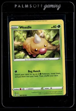 Weedle 001/185 Vivid Voltage Common MISCUT ERROR Pokemon - Image 1