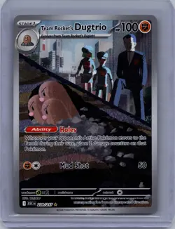 Team Rocket's Dugtrio 239/217 Illustration Rare Ascended Heroes Pokemon NM - Image 1