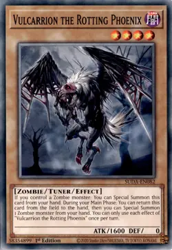 Vulcarrion the Rotting Phoenix Common DARK 1st Edition Supreme Darkness Yugioh - Image 1