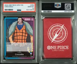 2022 ONE PIECE ROMANCE DAWN OP01-062 CROCODILE - PSA 10 GEM MINT - #62 LOW POP - Image 2
