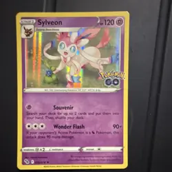 Pokemon Sylveon 035/078 Pokemon GO Holo Rare Stage 1 120HP English Card - Image 1