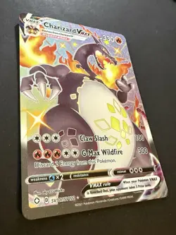 Pokemon TCG Charizard VMAX Holo Ultra Rare Card SV107/SV122 Shining Fates - Image 3