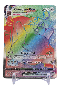 Gredent VMAX 272/264 Fusion Strike Secret Rare Rainbow Pokemon Card NM - Image 1