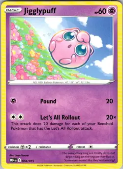 Jigglypuff Pokemon McDonald's Promos 2024 004/015 LP - Image 1