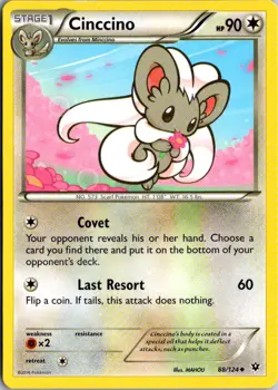 Cinccino Pokemon Fates Collide 88/124 LP - Image 1