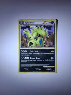 Pokemon TGC 2010 Unleashed Tyranitar 26/95 Regular Card in Near Mint - Image 1