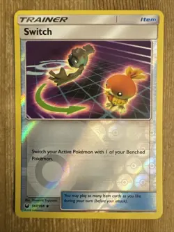 Switch - 147/168 - Reverse Holo NM, English Pokemon Sun & Moon: Celestial Storm - Image 1
