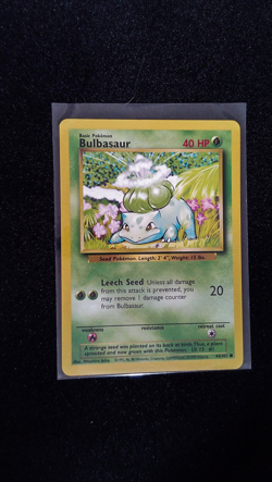 Pokemon Bulbasaur Base Set Unlimited 44/102 NM - Image 1