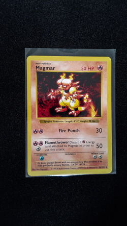 Pokemon Magmar Shadowless 36/102 Base Set Uncmmon NM - Image 1
