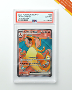 Pokemon PSA 10 Charizard Ex #183 Full Art 151 2023 Italiano - Image 1