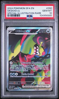 2024 POKEMON SFA EN-SHROUDED FABLE SPECIAL ILLUSTRATION RARE OKIDOGI EX PSA 10 - Image 1