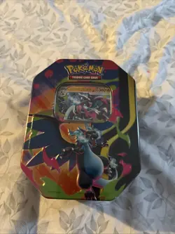 Pokemon Mega Charizard ex Factory Sealed Tin Box - Charizard Y - 4 Booster Packs - Image 1