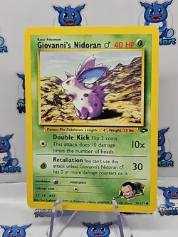 Giovanni's Nidoran 76/132 Gym Challenge Pokemon LP - Image 1