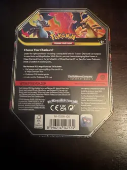 Pokemon TCG - Mega Charizard EX Tin — NEW & SEALED — **IN HAND** - Image 2
